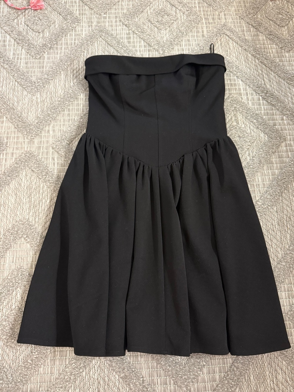 Wayf Black Strapless Semi Formal Dress